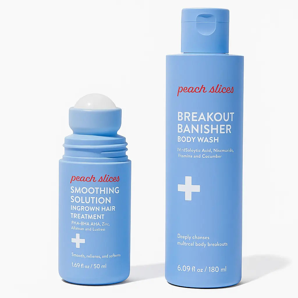 Peach Slices Smoothing Solution Ingrown Hair Treatment with Peach & Lily for Silky Smooth Bump-Free Skin