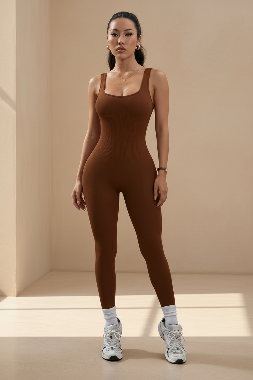 Dark Coffee Jumpsuit